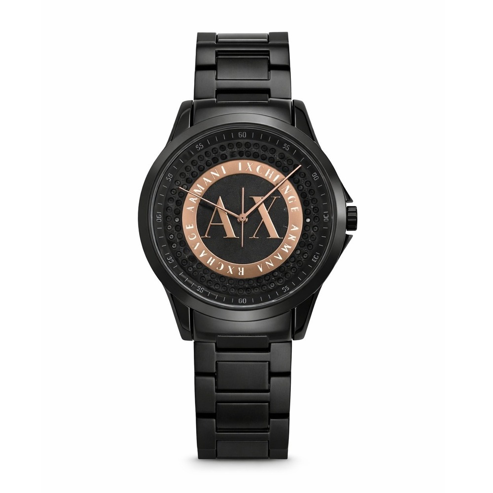Armani Exchange AX4323 Black Stainless Steel Men Watch 45mm